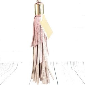 Michael Kors Bags - 💕LAST ONE💕Michael Kors Pink Leather Tassel Charm Michael Kors Bags - 💕LAST ONE💕Michael Kors Pink Leather Tassel Charm